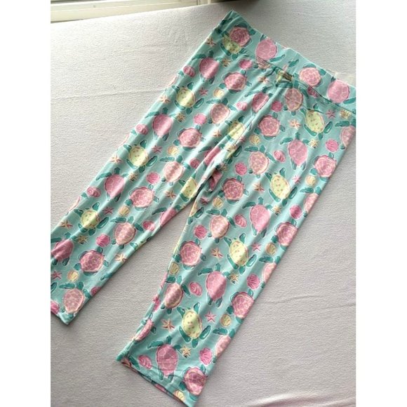 Womens Simply Southern Cropped Legging Topsail P18 Turtle One Size Fits Most NEW - Picture 2 of 5